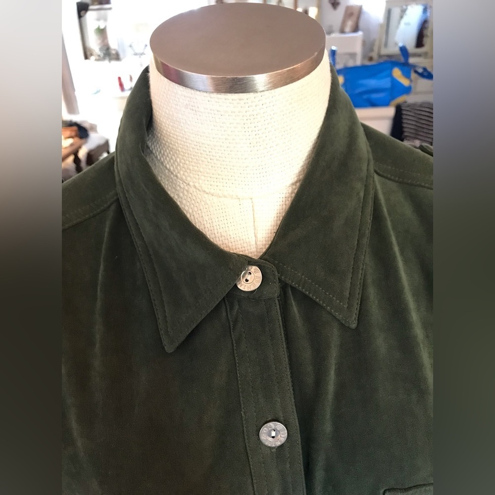 Vintage Denim & Co Safari StylebCoat Draw String Outdoors Size 1X - Picture 3 of 6